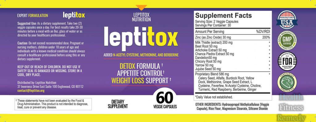 leptitox ingredients